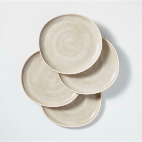 Hearth & Hand Other - 4pk 11" Tonal Bamboo-Melamine Dinner Plate Natural/Cream Hearth & Hand Magnolia